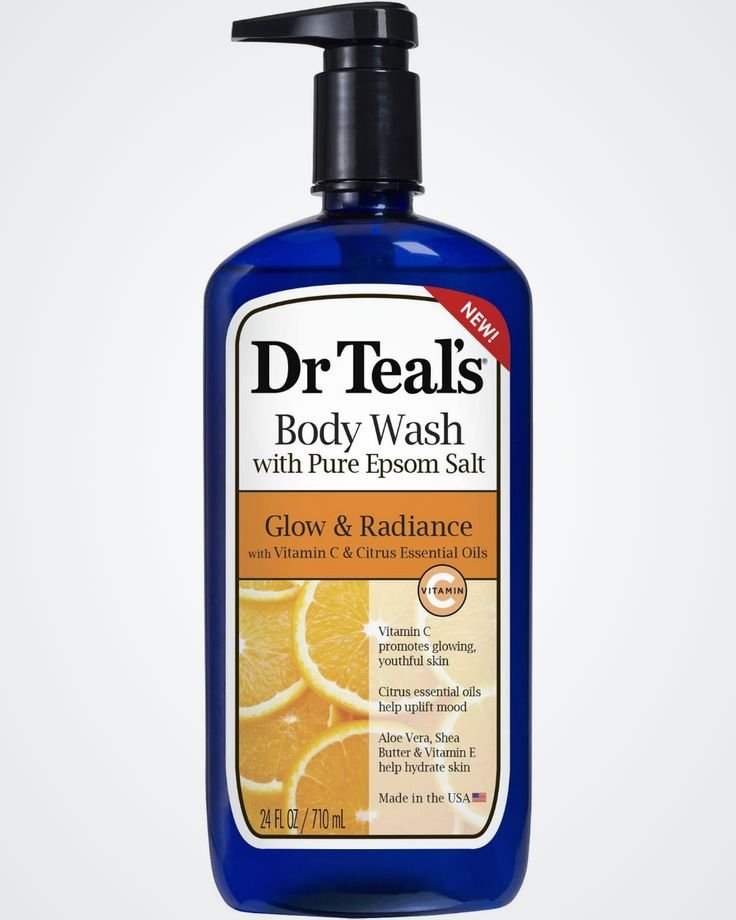 Dr Teal's Glow & Radiance Body Wash with Pure Epsom Salt and Vitamin C