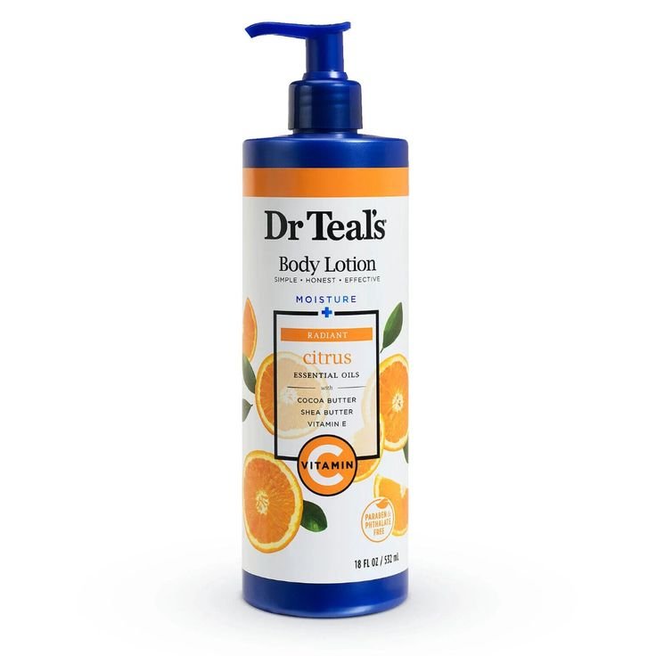 Dr Teal's Radiant Body Lotion with Vitamin C & Citrus Essential Oil