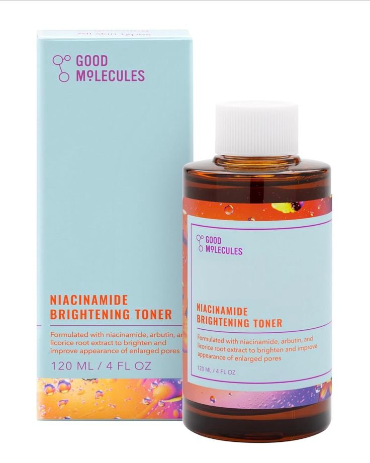 Good Molecules Brightening Toner with Vitamin C and Arbutin for Enlarged Pores
